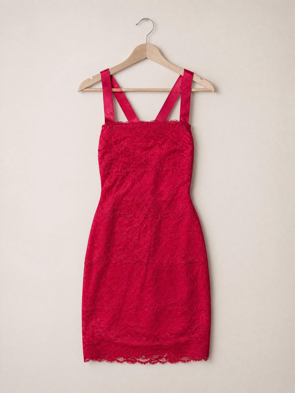 Guess Women's Red Lace Dress